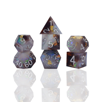 हरे रंग के राल डिजिटल पासा सेट बहुआयामी टैबलेट गेम पासा#rpg#dnd#coc