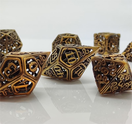 Chongtian Snake Hollow Metal Dice Set Multi -Faceted Table Game #Dnd#Rpg#Coc चोंगटियन सर्प खोखले धातु पासा सेट बहु-आयामी टेबल गेम #Dnd#Rpg#Coc