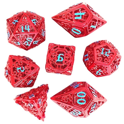 Chongtian Snake Hollow Metal Dice Set Multi -Faceted Table Game #Dnd#Rpg#Coc चोंगटियन सर्प खोखले धातु पासा सेट बहु-आयामी टेबल गेम #Dnd#Rpg#Coc
