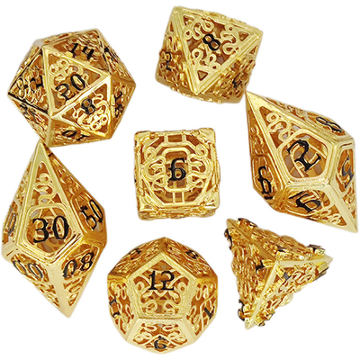 Chongtian Snake Hollow Metal Dice Set Multi -Faceted Table Game #Dnd#Rpg#Coc चोंगटियन सर्प खोखले धातु पासा सेट बहु-आयामी टेबल गेम #Dnd#Rpg#Coc