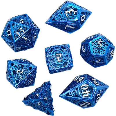 Chongtian Snake Hollow Metal Dice Set Multi -Faceted Table Game #Dnd#Rpg#Coc चोंगटियन सर्प खोखले धातु पासा सेट बहु-आयामी टेबल गेम #Dnd#Rpg#Coc