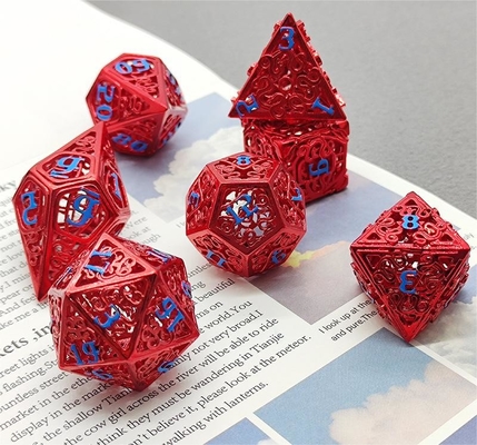 Chongtian Snake Hollow Metal Dice Set Multi -Faceted Table Game #Dnd#Rpg#Coc चोंगटियन सर्प खोखले धातु पासा सेट बहु-आयामी टेबल गेम #Dnd#Rpg#Coc