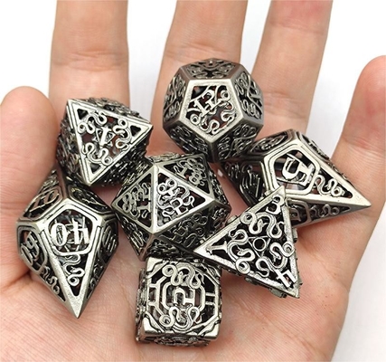 Chongtian Snake Hollow Metal Dice Set Multi -Faceted Table Game #Dnd#Rpg#Coc चोंगटियन सर्प खोखले धातु पासा सेट बहु-आयामी टेबल गेम #Dnd#Rpg#Coc
