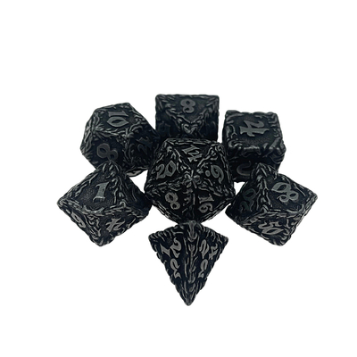 White Tree Vine Metal Multi Face Dice Set डेस्कटॉप गेम#Dnd#Rpg#Coc