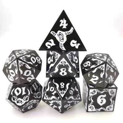 Devil's Eye रोल-प्लेइंग धातु बहुआयामी पासा सेट TRPG COC DND