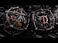 ध्वनि मोती खोखले धातु पासा DND ड्रैगन और तहखाने COC